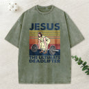 Jesus The Ultimate Deadlifter Vintage Washed Christian T-Shirt