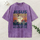 Jesus The Ultimate Deadlifter Vintage Washed Christian T-Shirt