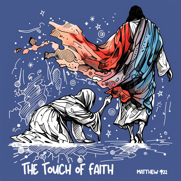 The Touch Of Faith Christian Washed T-Shirt