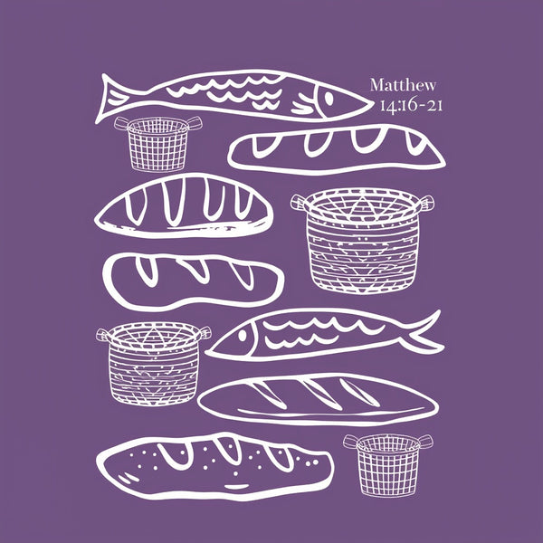 Fish & Loaves Christian Washed T-Shirt