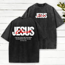 I Am The Alpha And Omega Christian Washed T-Shirt