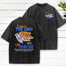 I Know The Lord Will Provide Christian Washed T-Shirt