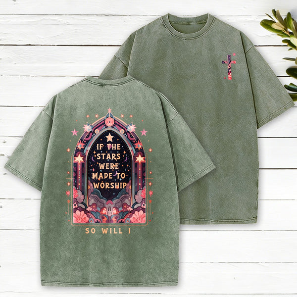 If The Stars Were Made To Worship Christian Washed T-Shirt