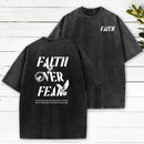Faith Over Fear Christian Washed T-Shirt