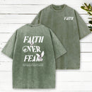 Faith Over Fear Christian Washed T-Shirt