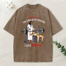 The Lord Is My Spotter I Lack Nothing Christian Washed T-Shirt