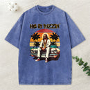 He Is Rizzin Christian Washed T-Shirt