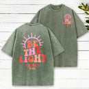 Be The Light Christian Washed T-Shirt