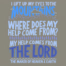 I Left Up My Eyes To The Mountains Christian Washed T-Shirt