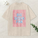 Big Jesus Fan Christian Washed T-Shirt