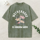 Motherhood Is Kingdom Work Christian Washed T-Shirt
