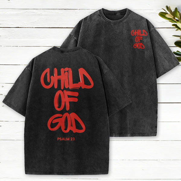 Child Of God Christian Washed T-Shirt