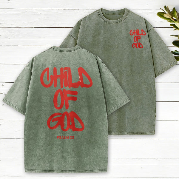 Child Of God Christian Washed T-Shirt