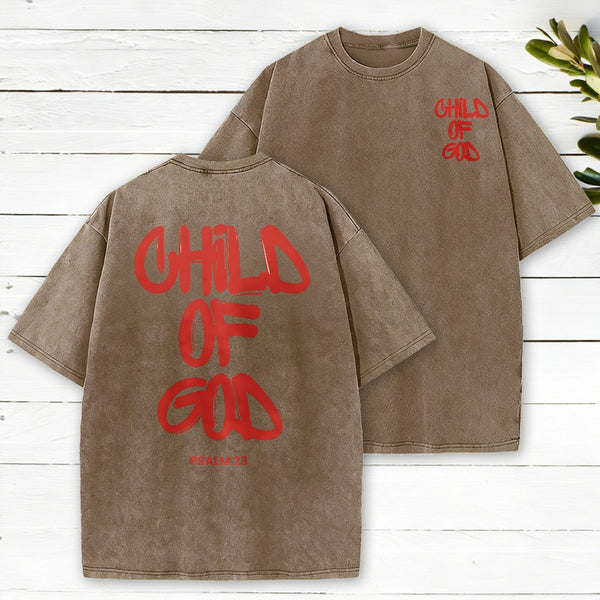 Child Of God Christian Washed T-Shirt