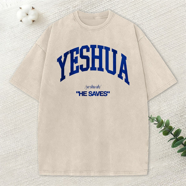 Yeshua Christian Washed T-Shirt