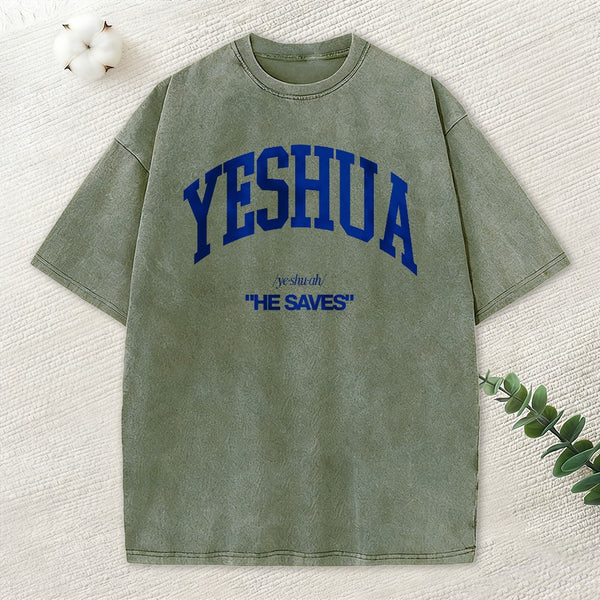 Yeshua Christian Washed T-Shirt