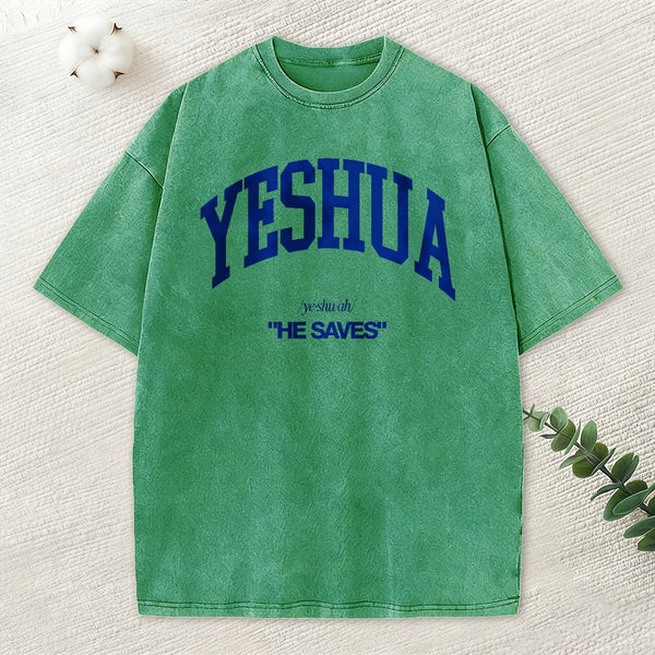 Yeshua Christian Washed T-Shirt