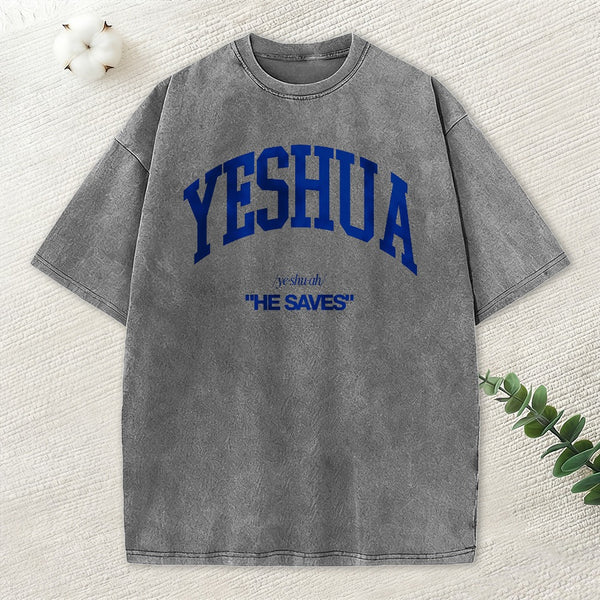 Yeshua Christian Washed T-Shirt
