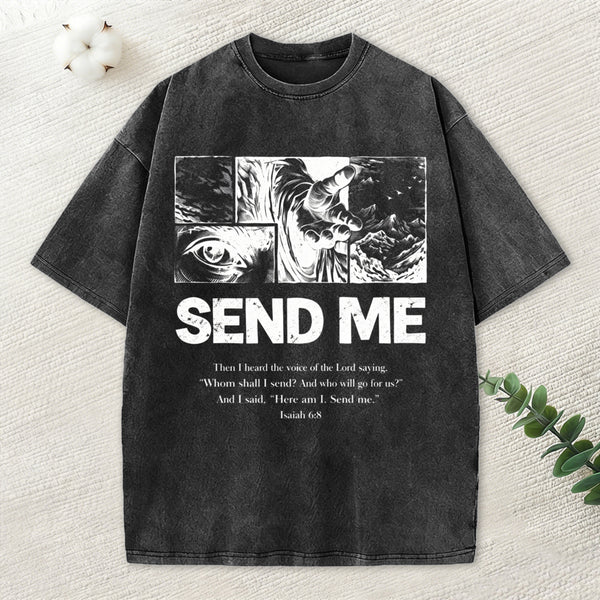 Send Me Christian Washed T-Shirt