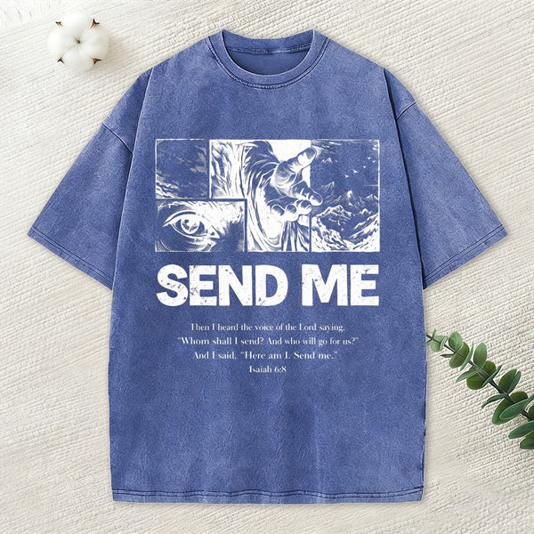Send Me Christian Washed T-Shirt