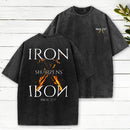 Iron Sharpens Iron Christian Washed T-Shirt