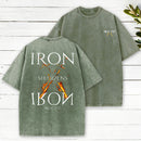 Iron Sharpens Iron Christian Washed T-Shirt