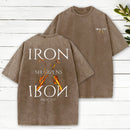 Iron Sharpens Iron Christian Washed T-Shirt