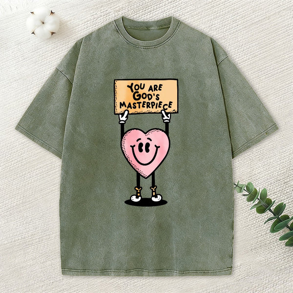 You Are God¡¯s Masterpiece Christian Washed T-Shirt