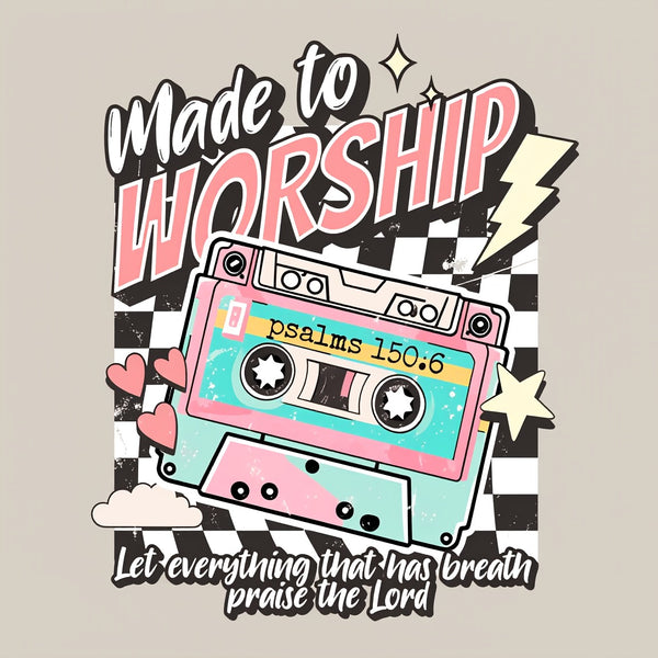 Made To Worship Christian Washed T-Shirt