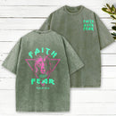 Faith Over Fear Lion Christian Washed T-Shirt