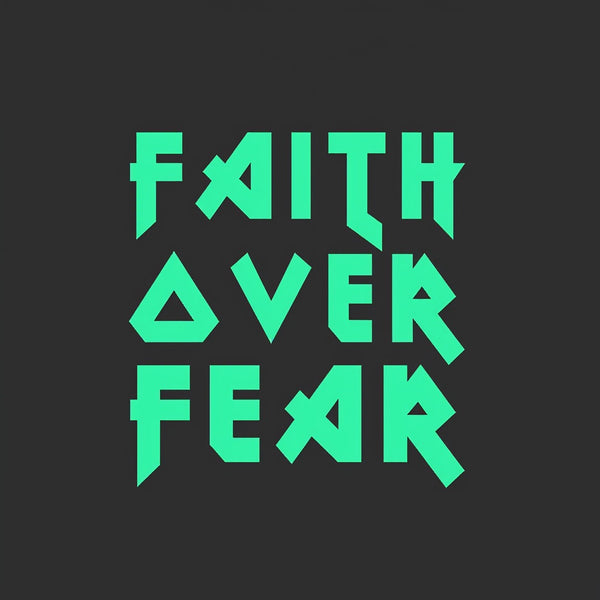 Faith Over Fear Lion Christian Washed T-Shirt