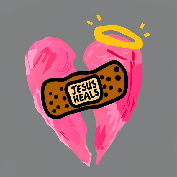 Jesus Heals Christian Washed T-Shirt