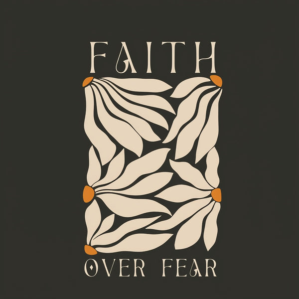 Faith Over Fear Christian Washed T-Shirt