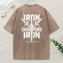 Iron Sharpens Iron Christian Washed T-Shirt