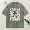 In The World Not Of The World Christian Washed T-Shirt