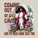 Coming Out Of My Cave Christian Washed T-Shirt