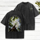 Rooted In Christ Growing Toward Heaven Christian Washed T-Shirt
