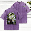 Rooted In Christ Growing Toward Heaven Christian Washed T-Shirt