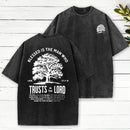 Blessed Is The Man Who Trust In The Lord Christian Washed T-Shirt