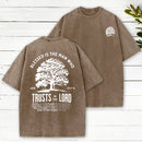 Blessed Is The Man Who Trust In The Lord Christian Washed T-Shirt