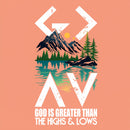 God Is Greater Than The Highs And Lows Christian Washed T-Shirt