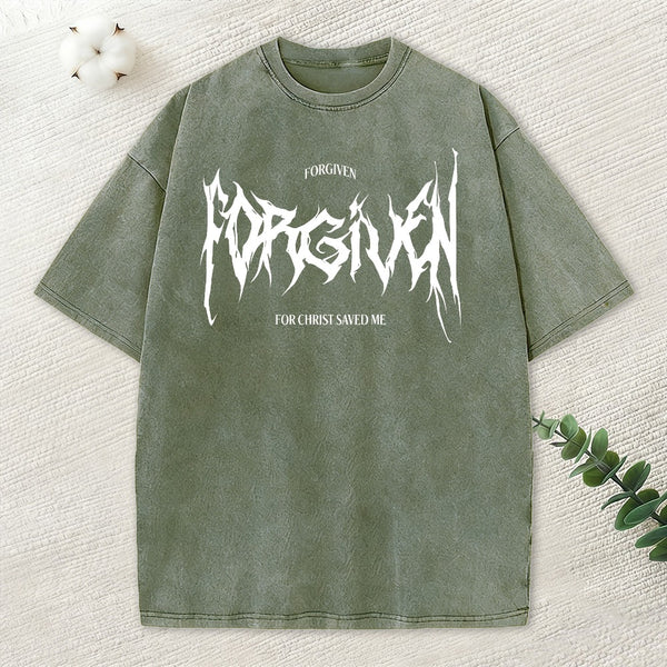 Forgiven Christian Washed T-Shirt