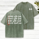 Amen Agree With God Christian Washed T-Shirt