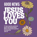 Good News Jesus Loves You Christian Washed T-Shirt