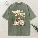The Stone Was Rolled Away Christian Washed T-Shirt