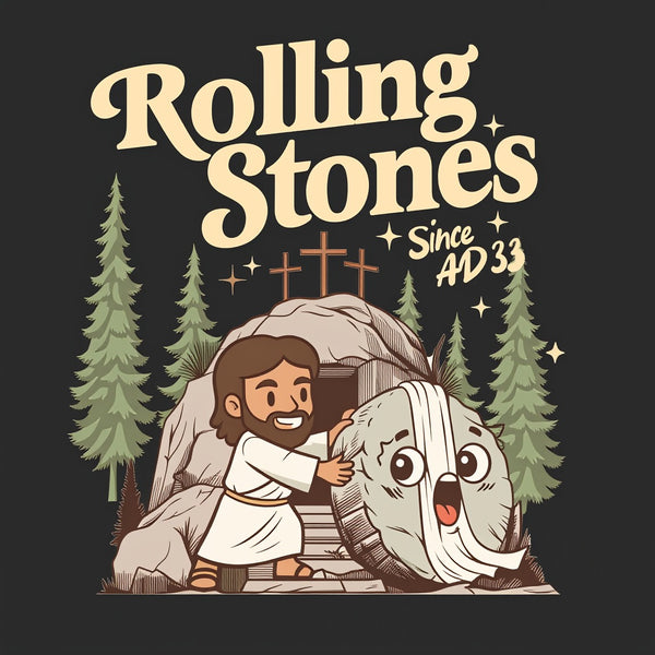 The Stone Was Rolled Away Christian Washed T-Shirt