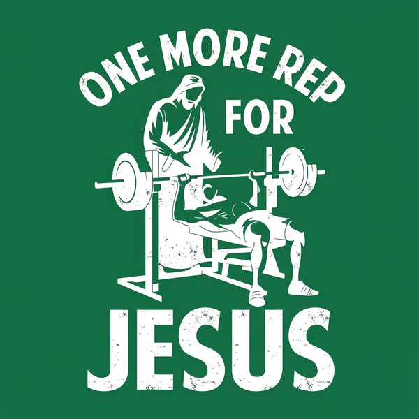 One More Rep For Jesus Christian Washed T-Shirt