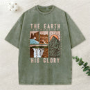 The Earth Is Full Of His Glory Chrsitian Washed T-Shirt