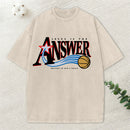 Jesus Is The Answer Christian Washed T-Shirt