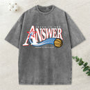 Jesus Is The Answer Christian Washed T-Shirt